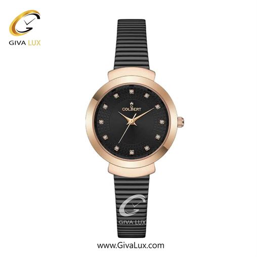 ساعت مچی اورجینال زنانه کلبرت COLBERT رزگلد | مشکی| مشکی| کد رفرنس 0301L