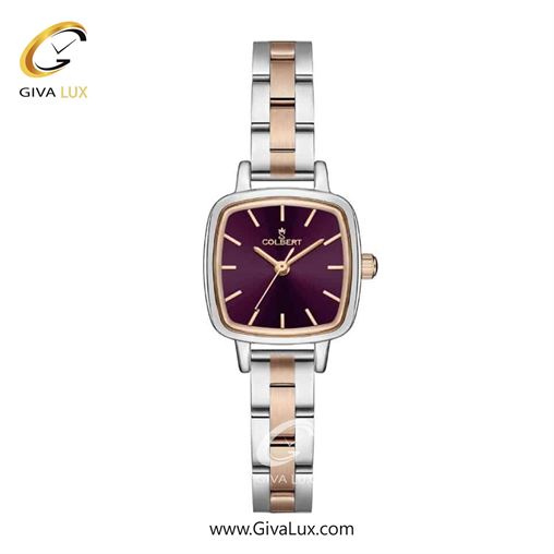 ساعت مچی اورجینال زنانه کلبرت COLBERT نقره ای-رزگلد | نقره ای-رزگلد| بادمجانی| کد رفرنس 0302L