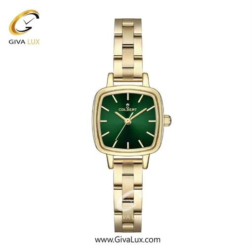 ساعت مچی اورجینال زنانه کلبرت COLBERT طلایی | طلایی| سبز یشمی تیره| کد رفرنس 0302L