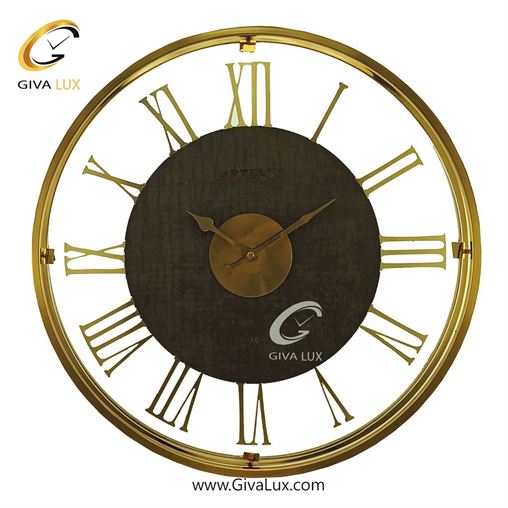 ساعت دیواری اورجینال آرتمیس آلیاژ فلزی طلایی| کد رفرنس 19833، مدل: 30220Gold