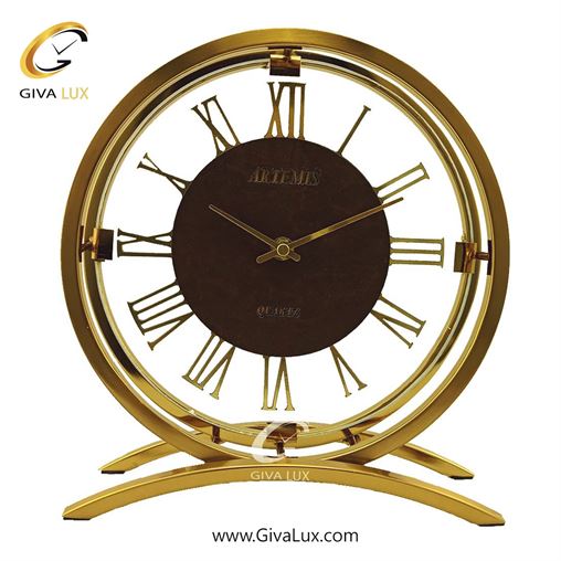 ساعت رومیزی آلیاژ فلزی| 30250-Gold.jpg