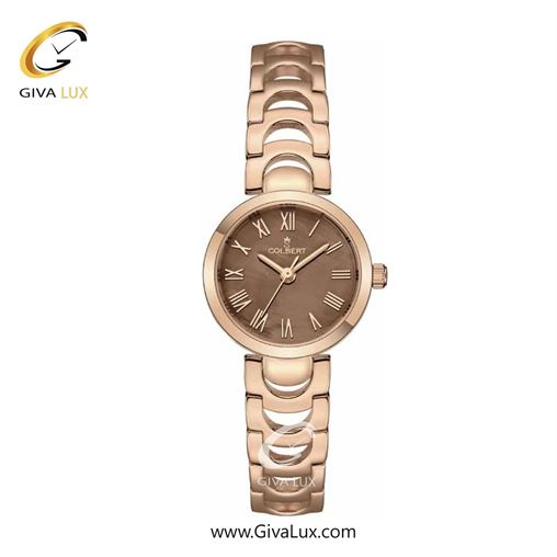 ساعت مچی اورجینال زنانه کلبرت COLBERT رزگلد | رزگلد| قهوه ای| کد رفرنس 0303L