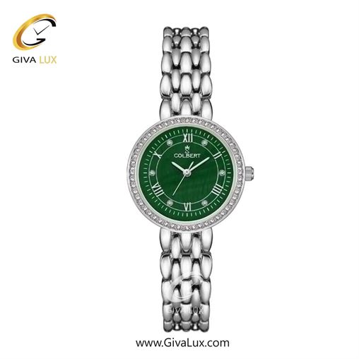ساعت مچی اورجینال زنانه کلبرت COLBERT نقره ای | نقره ای| سبز یشمی تیره| کد رفرنس 0304L