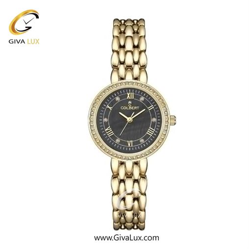 ساعت مچی اورجینال زنانه کلبرت COLBERT طلایی | طلایی| مشکی| کد رفرنس 0304L