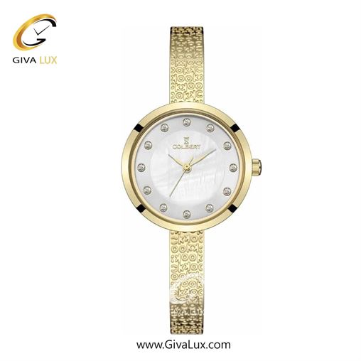 ساعت مچی اورجینال زنانه کلبرت COLBERT طلایی | طلایی| سفید صدفی| کد رفرنس 0305L