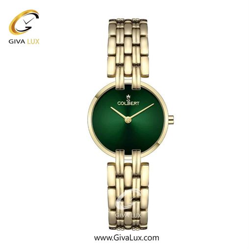 ساعت مچی اورجینال زنانه کلبرت COLBERT طلایی | طلایی| سبز یشمی تیره| کد رفرنس 0306L