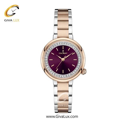 ساعت مچی اورجینال زنانه کلبرت COLBERT رزگلد-نقره ای | رزگلد-نقره ای| بادمجانی| کد رفرنس 0307L