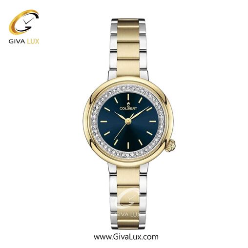 ساعت مچی اورجینال زنانه کلبرت COLBERT طلایی-نقره ای | طلایی-نقره ای| سرمه ای| کد رفرنس 0307L