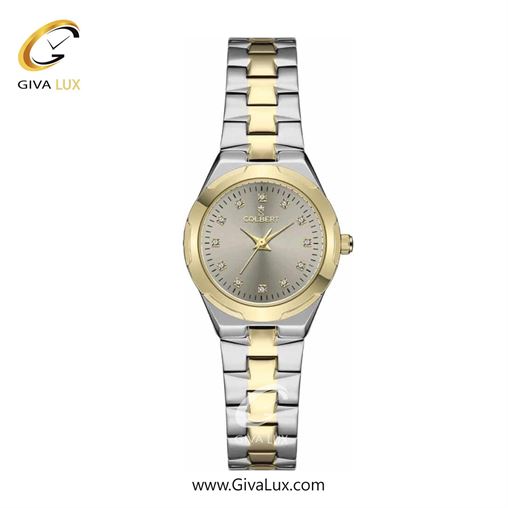 ساعت مچی اورجینال زنانه کلبرت COLBERT طلایی | نقره ای-طلایی| طوسی| کد رفرنس 0309L