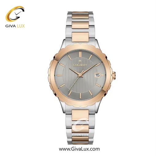 ساعت مچی اورجینال زنانه کلبرت COLBERT رزگلد | نقره ای-رزگلد| طوسی| کد رفرنس 0310L