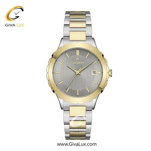 ساعت مچی اورجینال زنانه کلبرت COLBERT طلایی | نقره ای-طلایی| طوسی| کد رفرنس 0310L