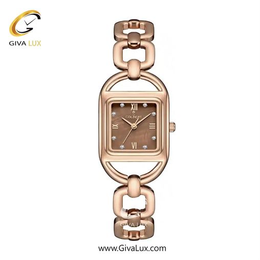 ساعت مچی اورجینال زنانه کلبرت COLBERT رزگلد | رزگلد| قهوه ای| کد رفرنس 0311L
