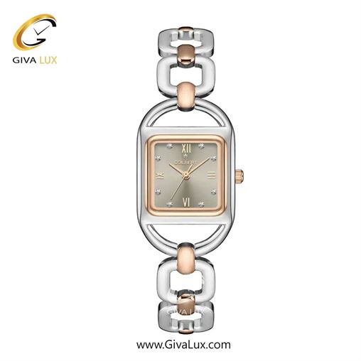 ساعت مچی اورجینال زنانه کلبرت COLBERT نقره ای-رزگلد | رزگلد-نقره ای| خاکی| کد رفرنس 0311L