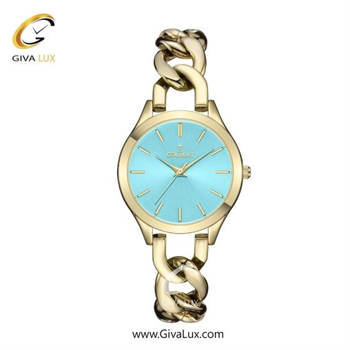 ساعت مچی اورجینال زنانه کلبرت COLBERT طلایی | طلایی| آبی| کد رفرنس 0312L