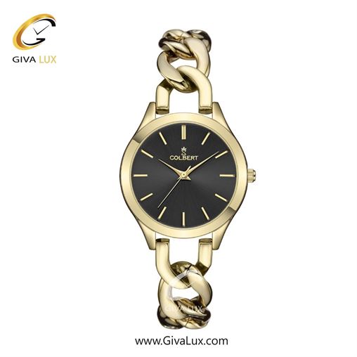 ساعت مچی اورجینال زنانه کلبرت COLBERT طلایی | طلایی| مشکی| کد رفرنس 0312L