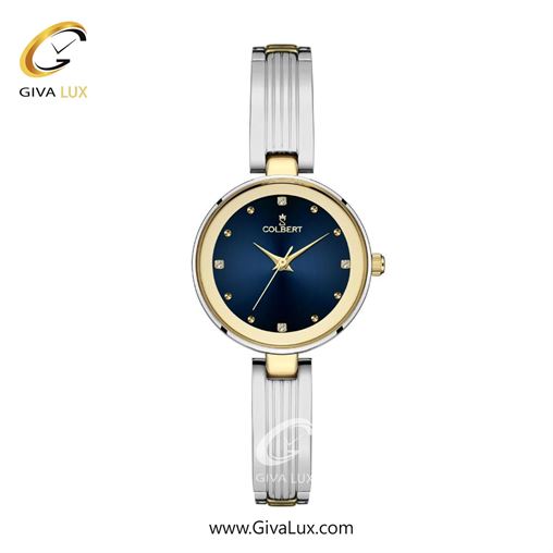 ساعت مچی اورجینال زنانه کلبرت COLBERT طلایی-نقره ای | طلایی-نقره ای| سرمه ای| کد رفرنس 0313L