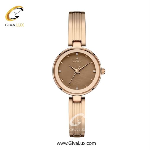 ساعت مچی اورجینال زنانه کلبرت COLBERT رزگلد | رزگلد| قهوه ای| کد رفرنس 0313L