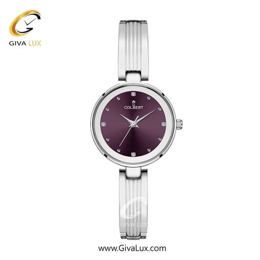 ساعت مچی اورجینال زنانه کلبرت COLBERT نقره ای | نقره ای| بادمجانی| کد رفرنس 0313L