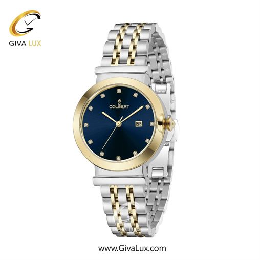 ساعت مچی اورجینال زنانه کلبرت COLBERT طلایی | نقره ای-طلایی| سرمه ای| کد رفرنس 0314L