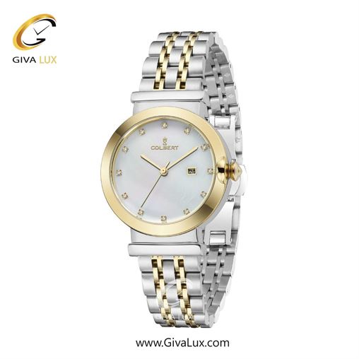 ساعت مچی اورجینال زنانه کلبرت COLBERT طلایی | نقره ای-طلایی| سفید صدفی| کد رفرنس 0314L