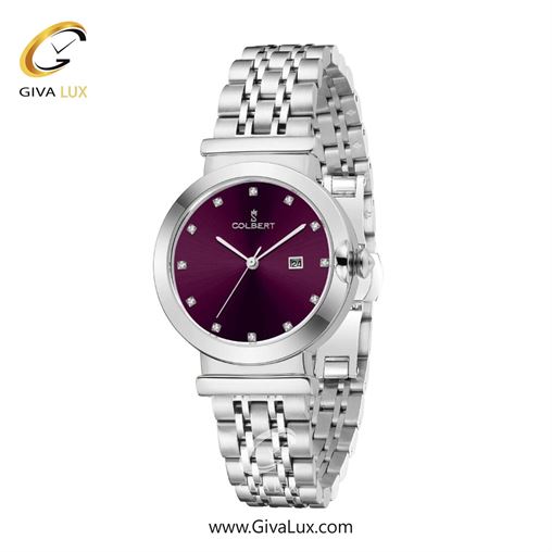 ساعت مچی اورجینال زنانه کلبرت COLBERT نقره ای | نقره ای| بادمجانی| کد رفرنس 0314L