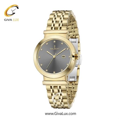 ساعت مچی اورجینال زنانه کلبرت COLBERT طلایی | طلایی| دودی|تیتانیوم| کد رفرنس 0314L
