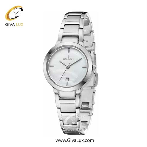 ساعت مچی اورجینال زنانه کلبرت COLBERT نقره ای | نقره ای| سفید صدفی| کد رفرنس  0315L