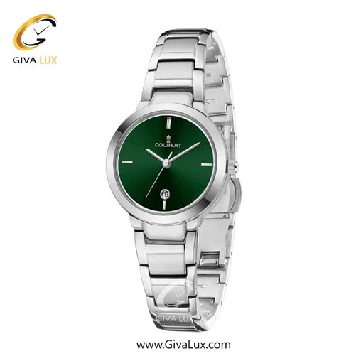 ساعت مچی اورجینال زنانه کلبرت COLBERT نقره ای | نقره ای| سبز یشمی تیره| کد رفرنس  0315L