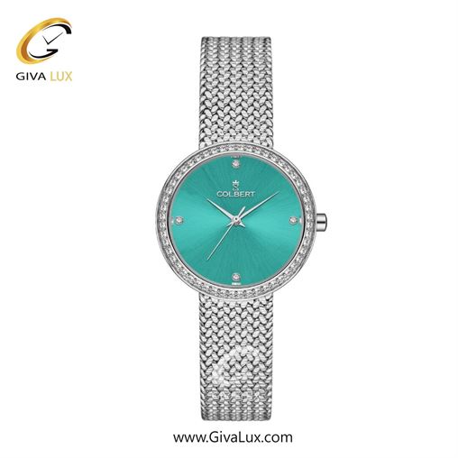 ساعت مچی اورجینال زنانه کلبرت COLBERT نقره ای | نقره ای| سبزآبی| کد رفرنس 0317L