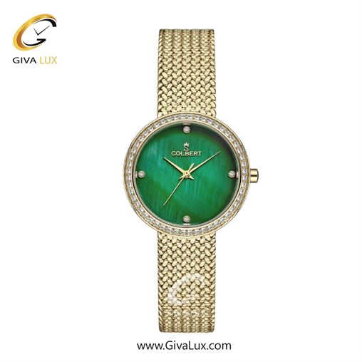 ساعت مچی اورجینال زنانه کلبرت COLBERT طلایی | طلایی| سبز| کد رفرنس 0317L