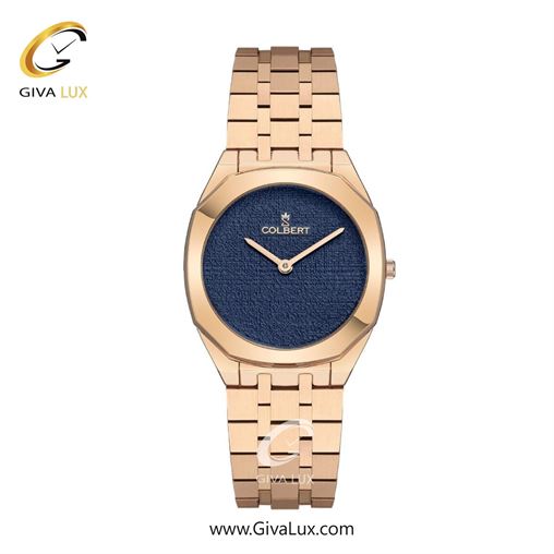ساعت مچی اورجینال زنانه کلبرت COLBERT رزگلد | رزگلد| سرمه ای| کد رفرنس 0318L