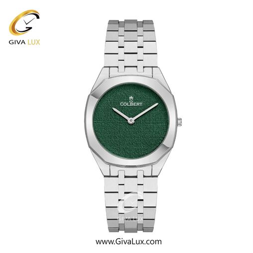 ساعت مچی اورجینال زنانه کلبرت COLBERT نقره ای | نقره ای| سبز یشمی تیره| کد رفرنس 0318L