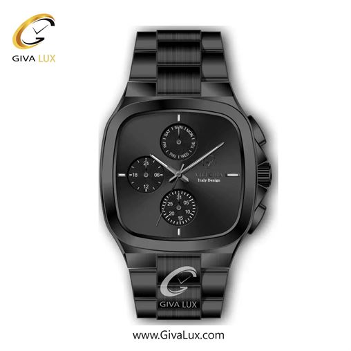 ساعت مچی اورجینال مردانه ویتوریا | Vittoria سه موتوره فول تایم مشکی | مشکی| مشکی| کد رفرنس VT3185