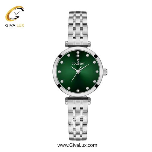 ساعت مچی اورجینال زنانه کلبرت COLBERT نقره ای | نقره ای| سبز یشمی تیره| کد رفرنس 0319L