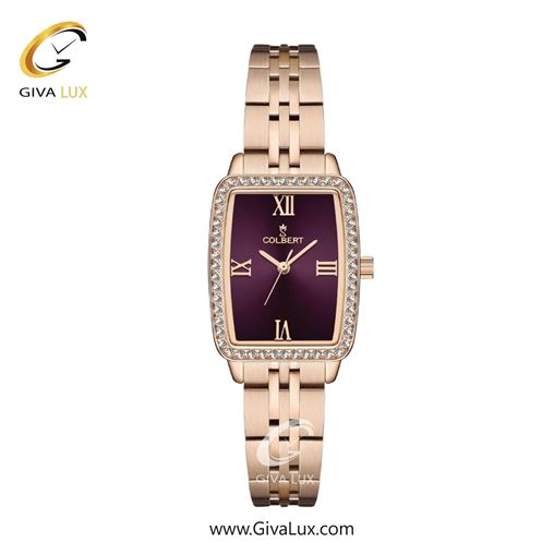 ساعت مچی اورجینال زنانه کلبرت COLBERT رزگلد | رزگلد| بنفش| کد رفرنس 0322L
