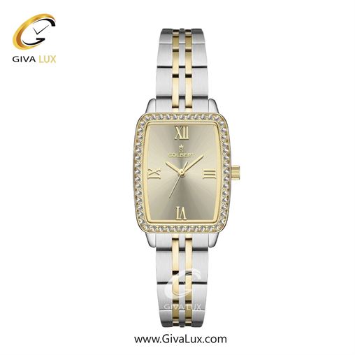 ساعت مچی اورجینال زنانه کلبرت COLBERT طلایی | طلایی-نقره ای| خاکی| کد رفرنس 0322L