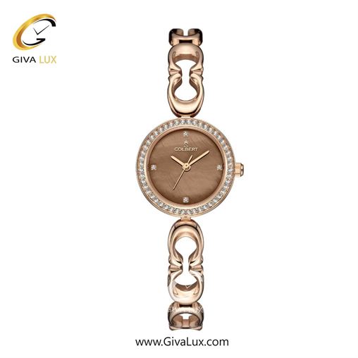 ساعت مچی اورجینال زنانه کلبرت COLBERT رزگلد | رزگلد| قهوه ای| کد رفرنس 0323L