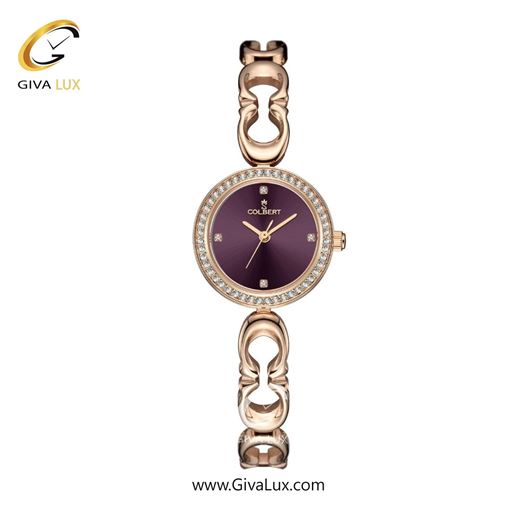 ساعت مچی اورجینال زنانه کلبرت COLBERT رزگلد | رزگلد| بنفش| کد رفرنس 0323L