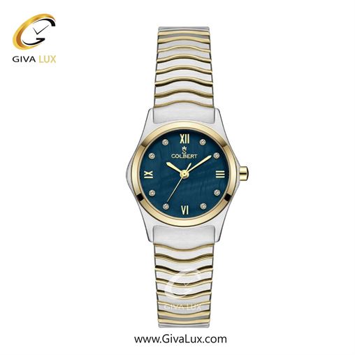 ساعت مچی اورجینال زنانه کلبرت COLBERT طلایی | نقره ای-طلایی| سرمه ای| کد رفرنس 0324L