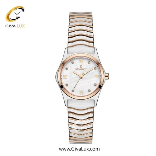ساعت مچی اورجینال زنانه کلبرت COLBERT رزگلد | رزگلد-نقره ای| سفید صدفی| کد رفرنس 0324L
