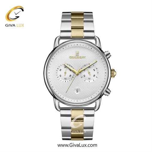 ساعت مچی اورجینال مردانه کلبرت COLBERT سه موتوره فول تایم نقره ای | طلایی-نقره ای| نقره ای| کد رفرنس 0325M