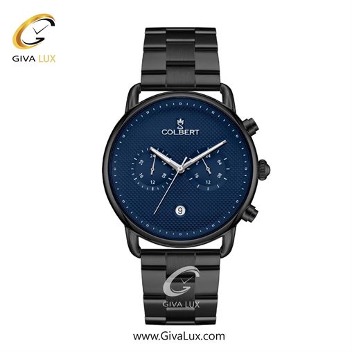ساعت مچی اورجینال مردانه کلبرت COLBERT سه موتوره فول تایم مشکی | مشکی| سرمه ای| کد رفرنس 0325M