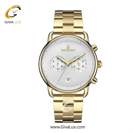 ساعت مچی اورجینال مردانه کلبرت COLBERT سه موتوره فول تایم طلایی | طلایی| نقره ای| کد رفرنس 0325M