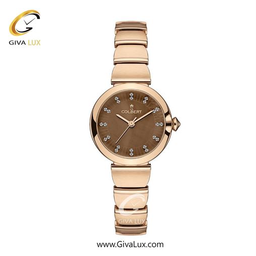 ساعت مچی اورجینال زنانه کلبرت COLBERT رزگلد | رزگلد| قهوه ای| کد رفرنس 0326L