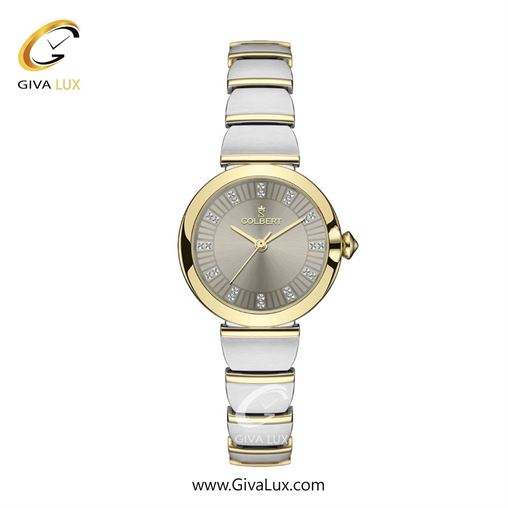 ساعت مچی اورجینال زنانه کلبرت COLBERT طلایی | نقره ای-طلایی| خاکستری بژ| کد رفرنس 0326L