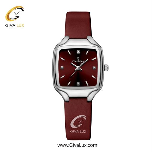 ساعت مچی اورجینال زنانه کلبرت COLBERT نقره ای | زرشکی| زرشکی| کد رفرنس 0329L