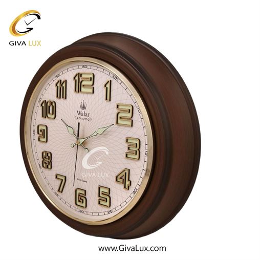 ساعت دیواری اورجینال والار PVC قهوه ای| کد رفرنس 330
