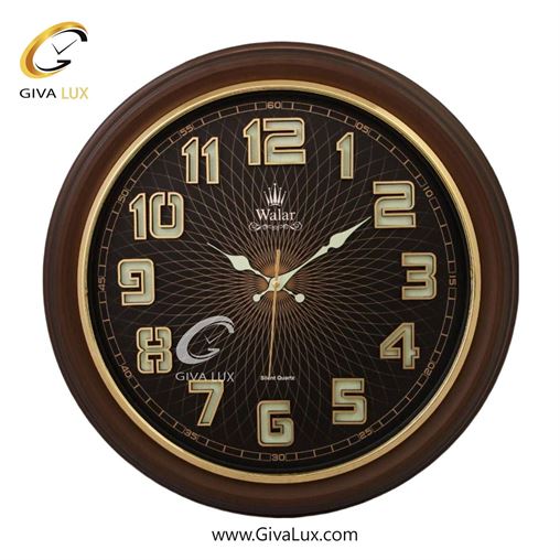 ساعت دیواری اورجینال والار PVC قهوه ای| کد رفرنس 330