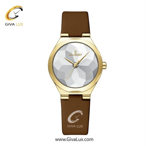 ساعت مچی اورجینال زنانه کلبرت COLBERT طلایی | قهوه ای| نقره ای| کد رفرنس 0332L
