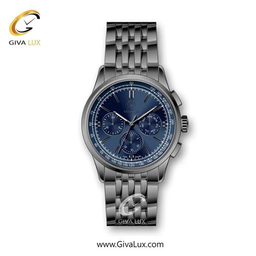 ساعت مچی اورجینال مردانه ویتوریا | Vittoria سه موتوره فول تایم تیتانیوم | تیتانیوم(زغالی)| سرمه ای| کد رفرنس VT3330